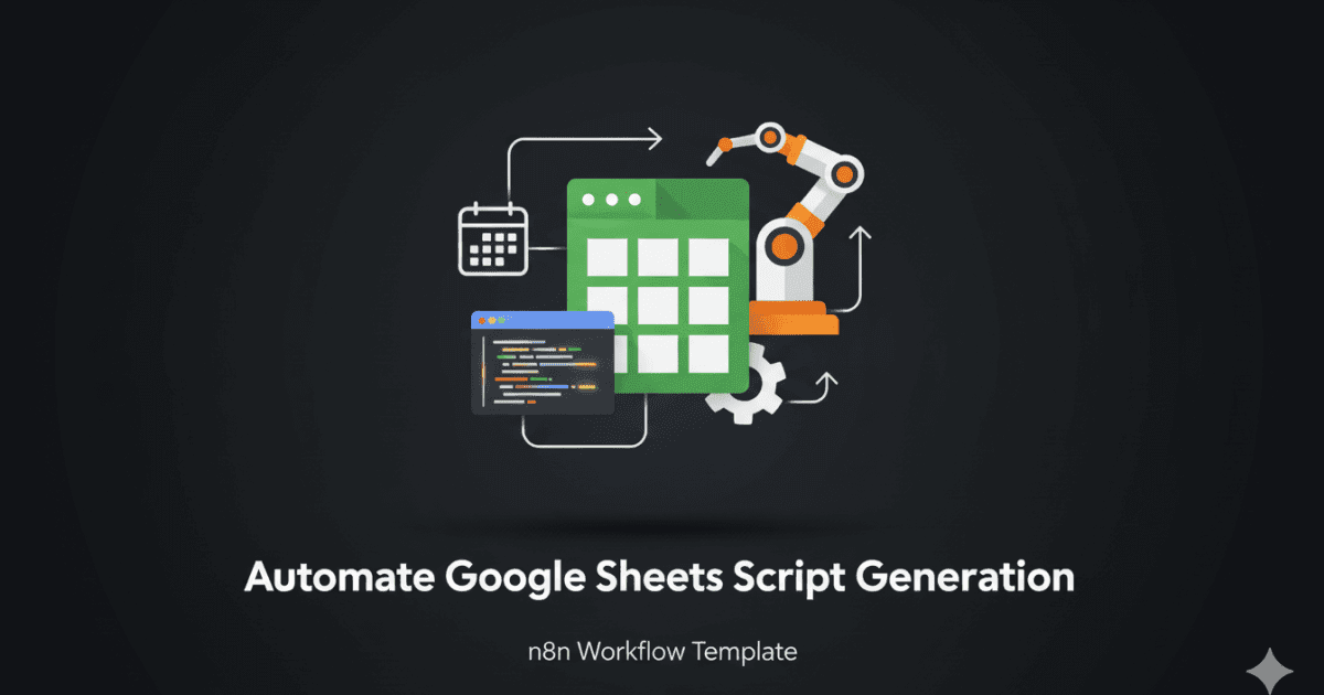Automate Google Sheets Script Generation Workflow